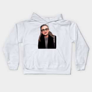 Carrie Fisher Cartoonish Kids Hoodie